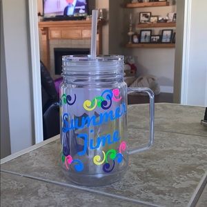 20oz plastic clear tumbler